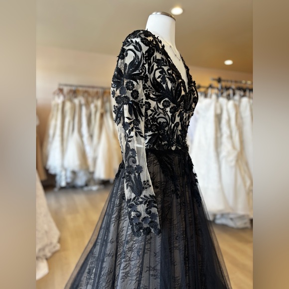 Maggie Sottero Black Lace Wedding Dress - Picture 7 of 11